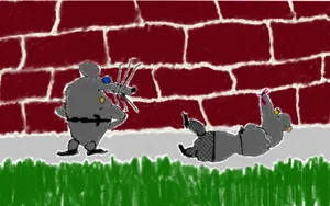 Hot Rat Killer Victim #6, aka Jane Rodent, aka Unknown Prostitute #08-21-2025-01, Crime Scene Sketch by John Kunstler